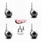 Service Caster 2.5 Inch Bright Chrome Metal Ball Caster - Grip Neck Stem - SCC, 4PK SCC-GN01S25-DCS-BC-4 - alternate 3